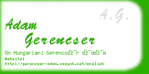 adam gerencser business card